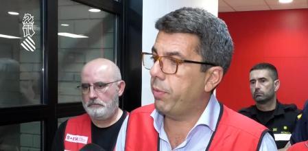 Una imagen de la intervención de Mazón en la que anunció la existencia de fallecidos a medianoche del 29 de octubre de 2024.