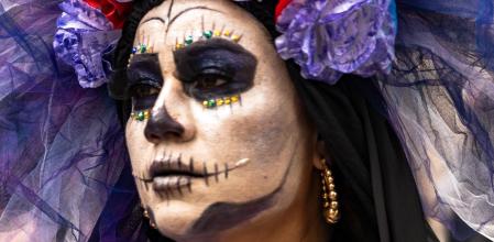 Desfile de Catrinas por la Rambla.