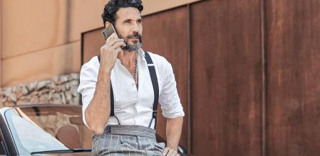 El actor Óscar Higares, que antes fue totero, también realiza trabajos de modelo