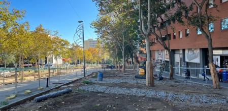 Transformación de la Rambla de França en el barrio de Montigalà .
