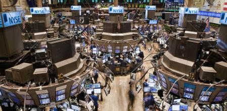 Vista aérea de la Bolsa de Nueva York