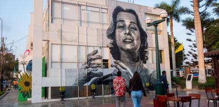 Murales típicos de las calles del distrito de Barranco