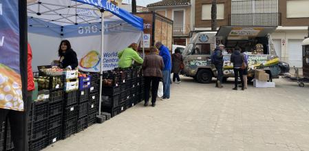 La plaza de Paiporta, donde se ubica el mercado municipal