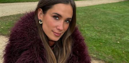 María Pombo con la chaqueta de pelo de Mango