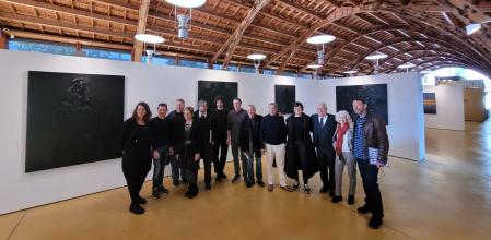 Algunos de los artistas que participan en la muestra de la Nau Gaudí con la Colección Bassat .
