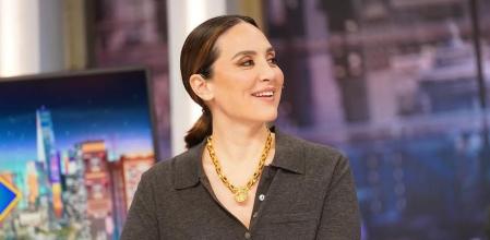 Tamara Falcó con el jersey tipo polo de Zara en 'El Hormiguero'