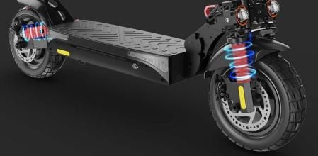 Integra doble suspensión en ambas ruedas