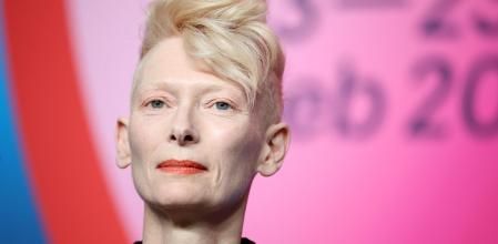 Tilda Swinton durante la rueda de prensa