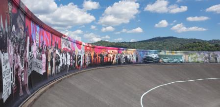 La pista 500 de Fiat se ha transformado en un refugio para el arte contemporáneo