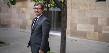 Francesc Xavier Vila Moreno,&nbsp; conseller de Política Lingüística, este miércoles en el Palau de la Generalitat