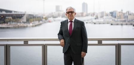 Javier Machí, decano del Col·legi d'Enginyers de Camins, Canals i Ports de la Comunitat Valenciana, fotografiado en Barcelona
