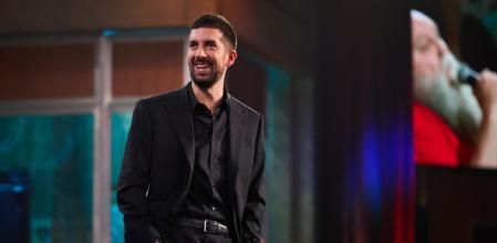 Presenter David Broncano performing in the TV Show “La Revuelta” in Madrid