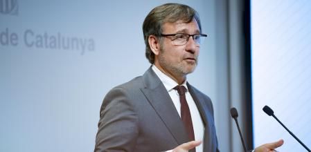 Francesc Xavier Vila, conseller de Política Lingüística, el pasado 19 de febrero durante la presentación del enquetsa de usos lingüísticos.&nbsp;