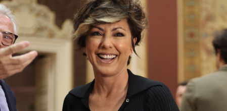 Sonsoles Ónega en el acto celebrado en el Paraninfo de la Universidad Complutense de Madrid