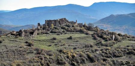 Vista del pueblo de La Bastida de Bellera.