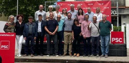La candidatura del PSC en Vilassar de Mar en las elecciones del 2023 .