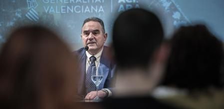 El vicepresidente segundo y conseller para la Recuperación Económica y Social de la Comunitat Valenciana, Francisco José Gan Pampols, ofrece una rueda de prensa&nbsp;