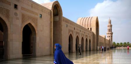 El gran complejo del Sultan Qaboos Grand Mosque en Muscat