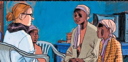 Viñeta del cómic '¿A quién benefician las migraciones?'&nbsp;