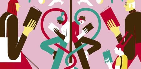 Sant Jordi, el gran día del lector. Ilustración de Irene Pérez