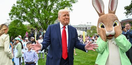 Trump, este lunes en un evento en la Casa Blanca por la Pascua