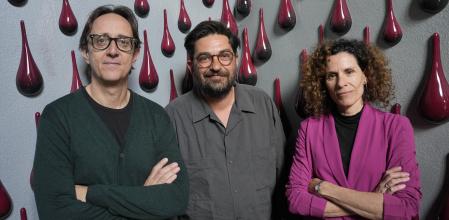 Tiago Rodrigues entre Joan Carreras y Marta Marco&nbsp;