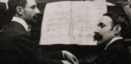 Maurice Ravel y Ricard Viñes en una imagen histórica