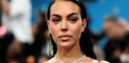 Georgina Rodríguez en la alfombra azul de la gala Met