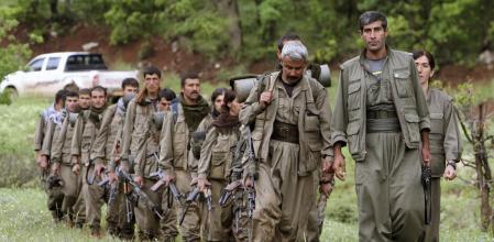 Milicianos del PKK, en una imagen de archivo&nbsp;