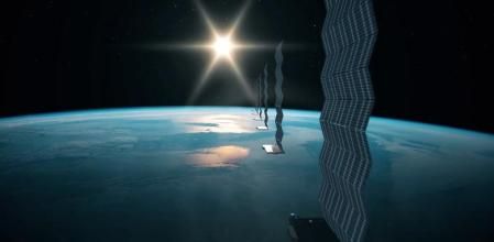 Red satelital de Starlink.