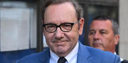Kevin Spacey a su llegada a la corte de Londres en el 2022