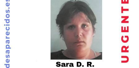 Cartel de búsqueda de Sara D. R. difundido por la asociación SOS Desaparecidos