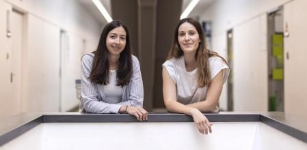 Carla Garcia Cabau y Anna Bartomeu, del Institut de recerca Biomèdiques de Barcelona són finalista al Premio Ciencia de Guyana Guardian. 22-05-2025. Foto: Miquel Muñoz / Shooting.