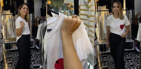 Caro Salazar muestra su truco para saber si las camisetas quedan bien sin probarlas