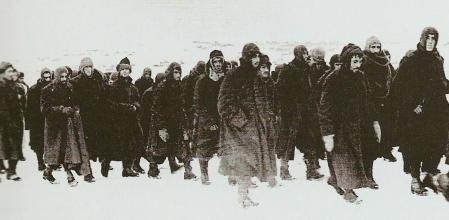 Prisioneros de guerra italianos en el frente oriental, en 1943