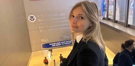 Savina Paül, piloto de avión de largo recorrido