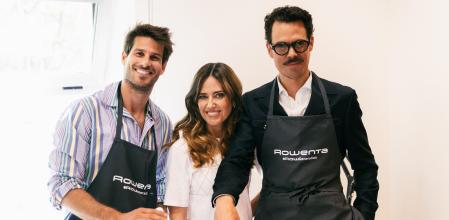 Cesc Escolà, Núria Marín y Juan Avellaneda en el evento de Casa Rowenta