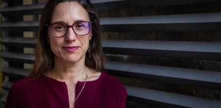 La escritora Priscilla Morris, en el CCCB, durante su visita a Barcelona para presentar su novela&nbsp;