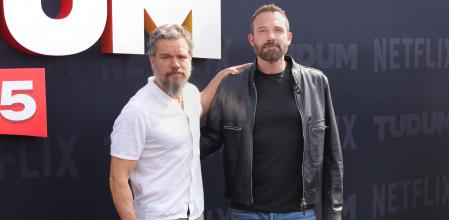Matt Damon y Ben Affleck en un evento organizado por Netflix&nbsp;