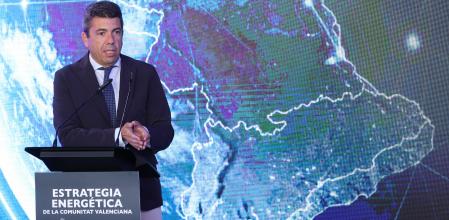Mazón, ayer en la presentación de la nueva estrategia energética de la Comunidad Valenciana