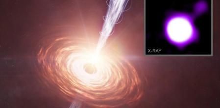 Sorpresa en la NASA al descubrir un potente chorro de agujero negro en el 'mediodía cósmico'