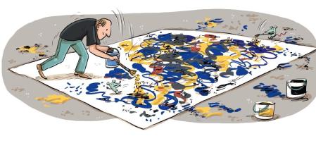 Ilustración de Lucía Serrano para 'El arte de pintar' de Sagrario Pinto&nbsp;