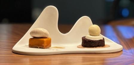 Ángulos cóncavos y convexos en un postre de Kava