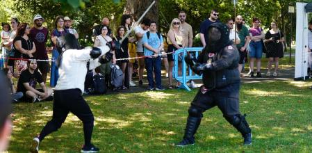 Demostración de la Escuela Asturiana de Esgrima Antigua en elCelsius 232