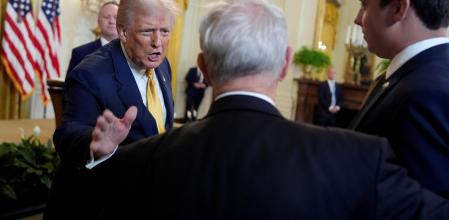 Donald Trump comentó en un acto con legisladores republicanos el acuerdo comercial con Japón que avanzó en su red social&nbsp;