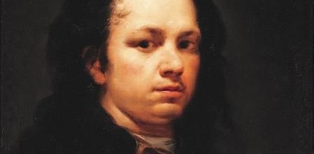 Autorretrato de Goya, hacia 1773, con 27 años.