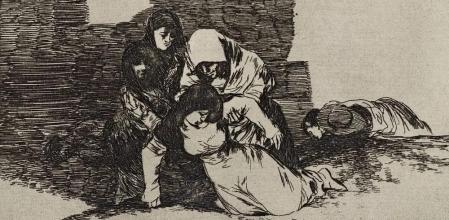 Grabado de Francisco de Goya de la serie 'Los desastres de la guerra'