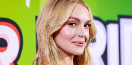 La actriz Lindsay Lohan con un maquillaje natural