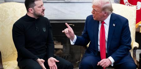 Trump reprende a Zelenski en su reunión en Washington del pasado 3 de marzo.