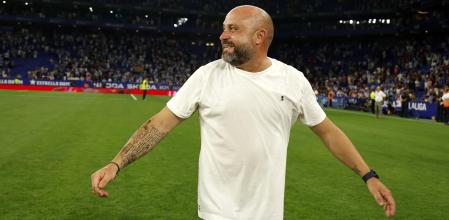 Manolo González, después del partido ante el Atlético de Madrid.